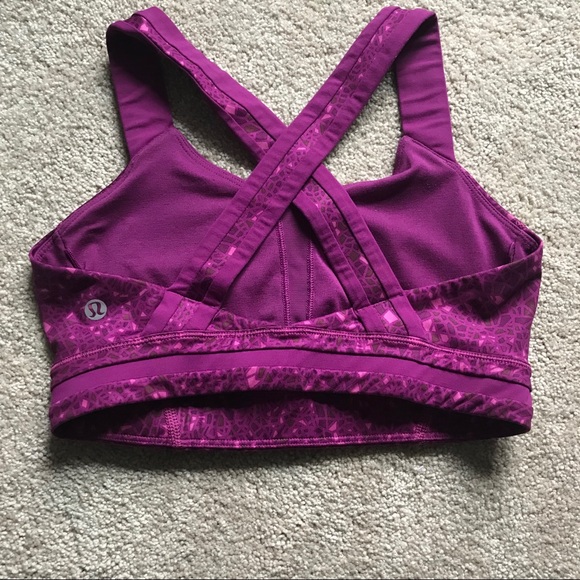 Lululemon Rack Pack bra, purple pink size 4 - Picture 6 of 8